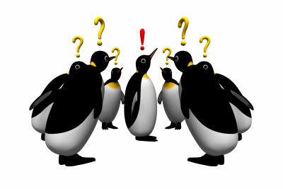 Använd lämplig teckenkod för en pingvin