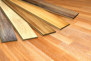 Laminate can also be laid on wooden floors.