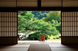 ประตูญี่ปุ่นสำหรับบรรยากาศที่น่ารื่นรมย์