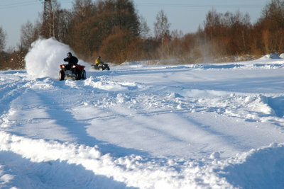 Ride the quad in winter.
