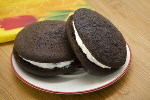 Whoopie with a fluff filling
