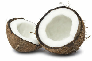 Kokosové lupienky sú sušené mäso z kokosu.