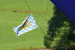 Drapelul bavarez este cunoscut la nivel internațional.