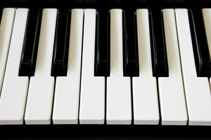 Cara termudah untuk menjelaskan tangga nada gereja adalah dengan keyboard piano.