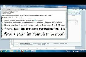 OpenOffice에서 오래된 독일어 글꼴 설정 - 작동 방식