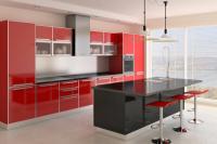 Correctly position and install glass back walls in the kitchen