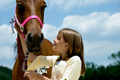 Многие девочки любят лошадей.