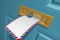 Поместите отправителя и получателя в нужное место на конверте