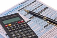 Indique as taxas de gestão de contas na declaração de impostos