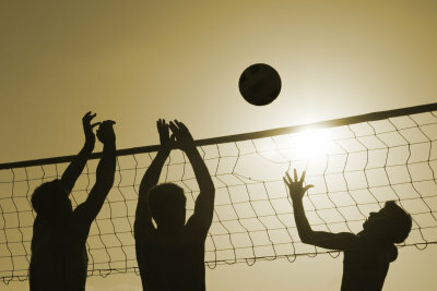 Volleyball is a popular team sport.