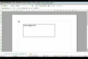 OpenOffice: Δημιουργήστε ένα πεδίο κειμένου - είναι εύκολο