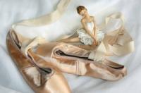 Sewing ballerina costume for a doll
