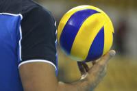 Volleyball: En spiller har en annen trøye