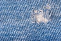 Clothing: after washing it has holes