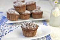Muffins σοκολάτας με υγρό πυρήνα