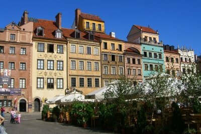 Den fantastiske gamlebyen i Warszawa