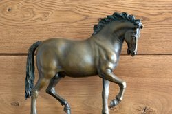 You can clean a bronze figure with home remedies.